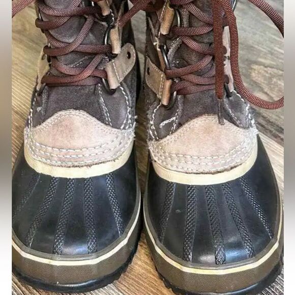 ☃️❄️Sorel Joan of Arctic Boots lined Winter Snow Faux Fur Lined Waterproof Brown - Picture 8 of 11